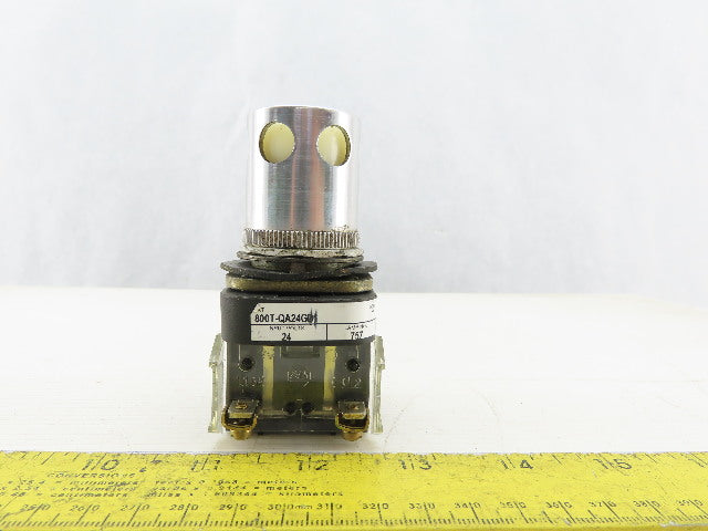 Allen Bradley 800T-QA24GD1/T White Push Button 24V 1N.O 1N.C