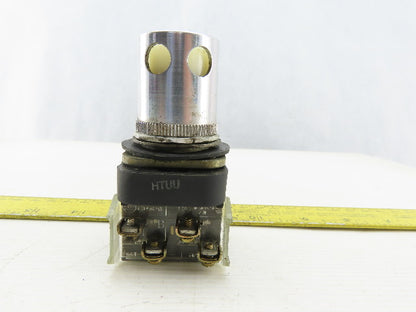 Allen Bradley 800T-QA24GD1/T White Push Button 24V 1N.O 1N.C