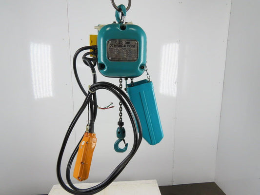 Hyundai HC-H025 0.25 1/4 Ton 500 Lbs 12' Lift 8.7m/min 220V Electric Chain Hoist