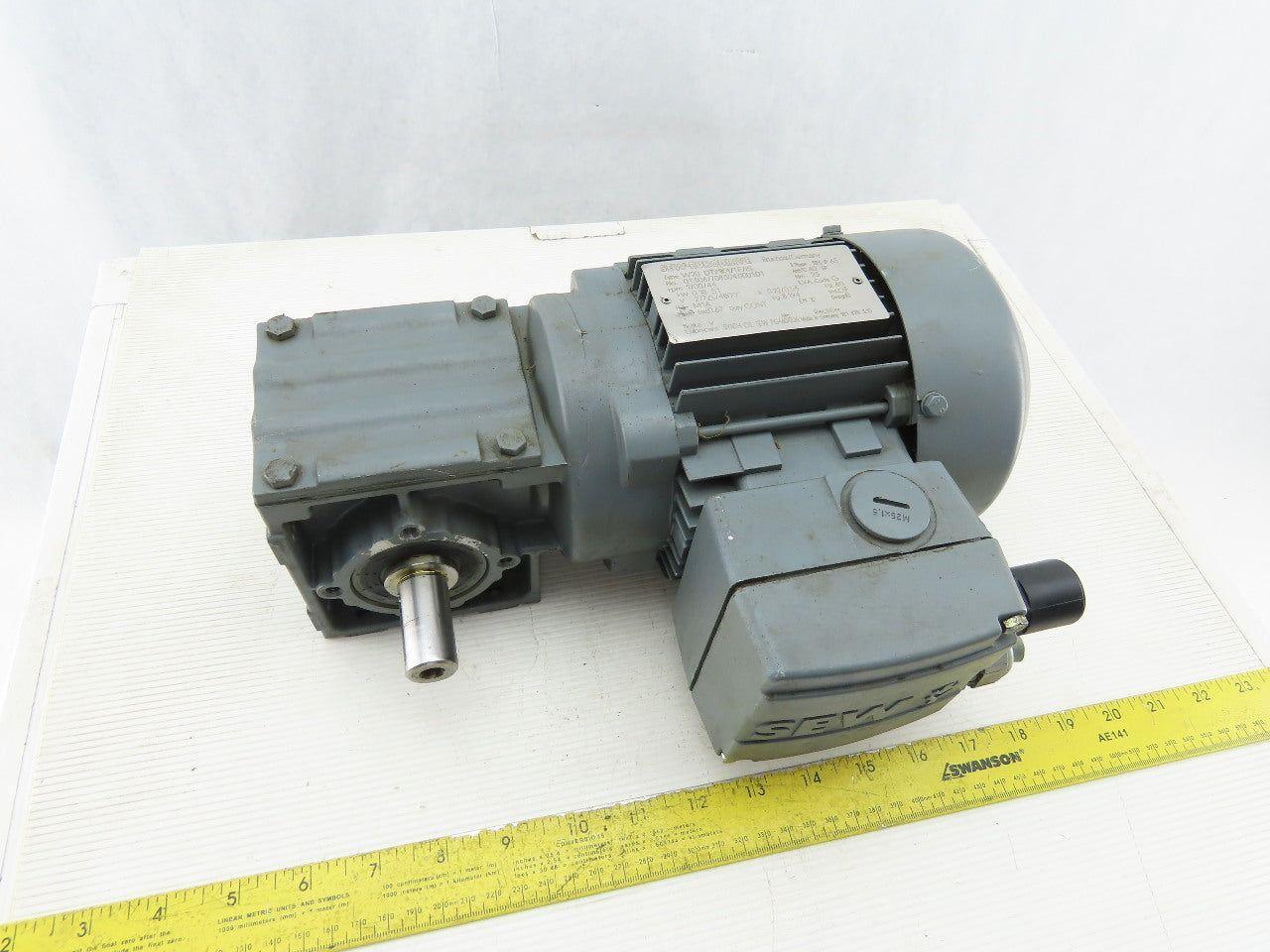 SEW-EURODRIVE W20 DT71K4/TF/IS 0.18KW Gear Motor 277/480V 3Ph 44RPM 20mm Shaft