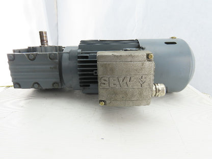 SEW-EURODRIVE WA30 DT80K4/BMG/TH/ISU 0.55KW Gear Motor 230/460V 3Ph 62RPM