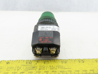 Allen Bradley 800H-PRH16R/F LED Green Pilot Light 120V Series F