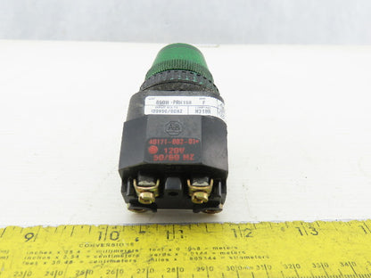 Allen Bradley 800H-PRH16R/F LED Green Pilot Light 120V Series F