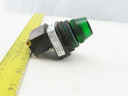 Allen Bradley 800H-PRH16R/F LED Green Pilot Light 120V Series F
