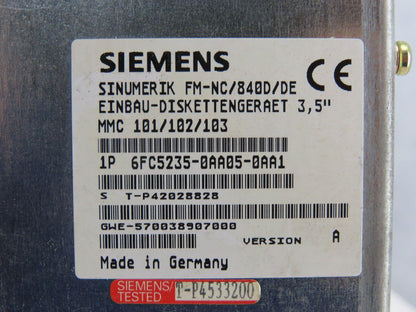 Siemens FM-NC/840D/DE Floppy Device Version A