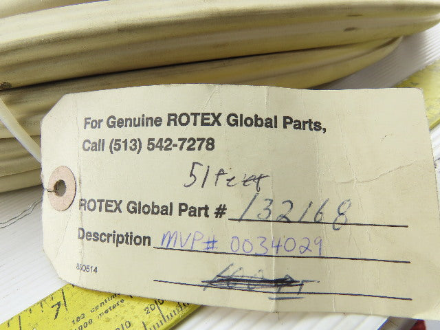 Rotex 132168 EPDN Seal Strip White 250°F 51'