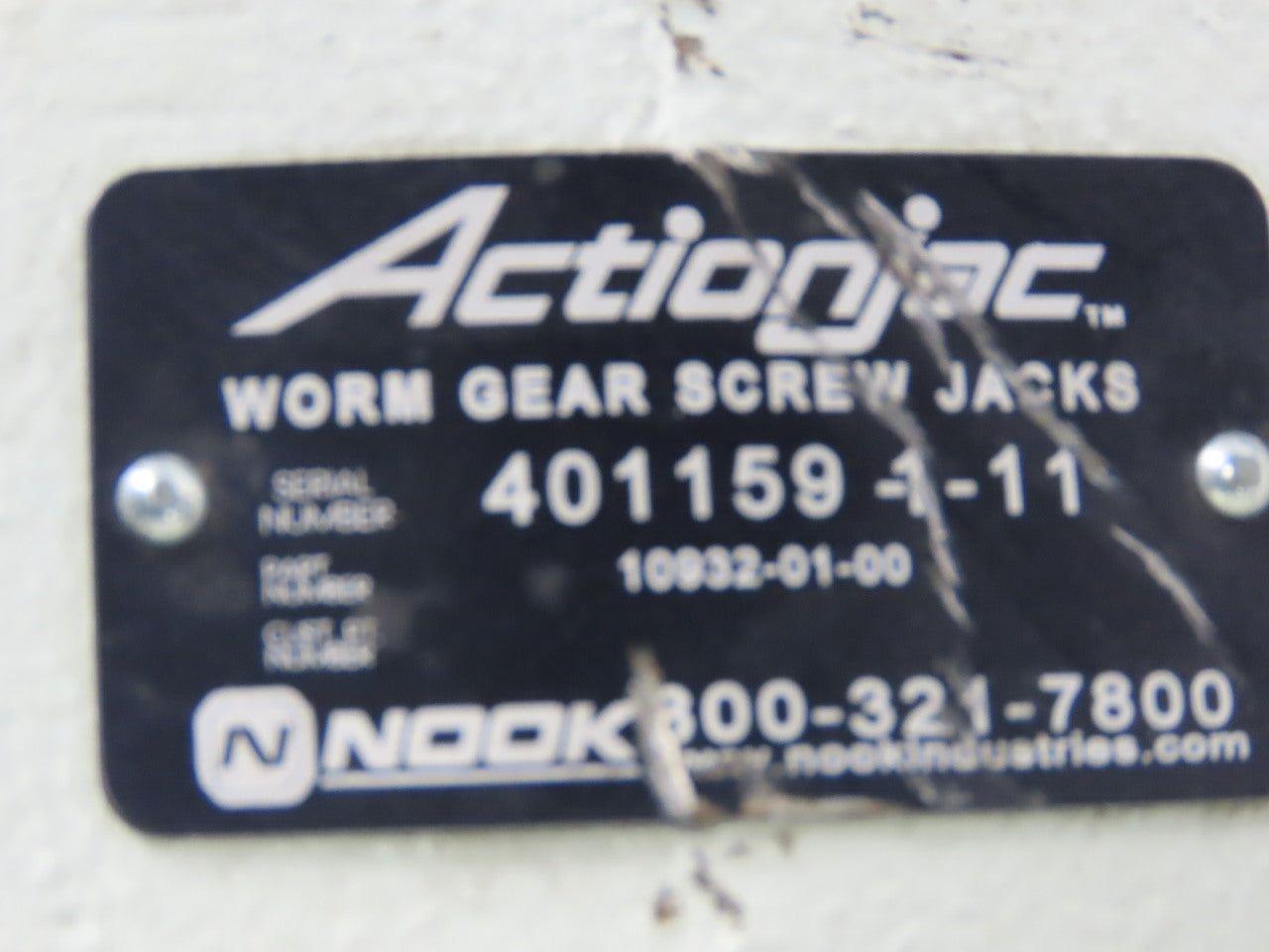 Nook 10932-01-00 Worm Gear Screw Jack Actionjac 24" Stroke 1Hp Electric Cylinder