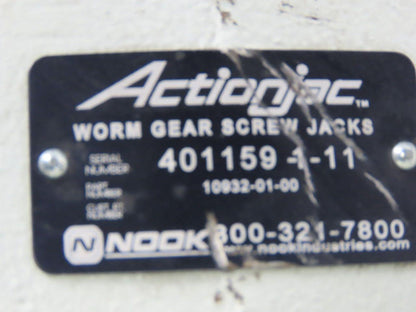 Nook 10932-01-00 Worm Gear Screw Jack Actionjac 24" Stroke 1Hp Electric Cylinder