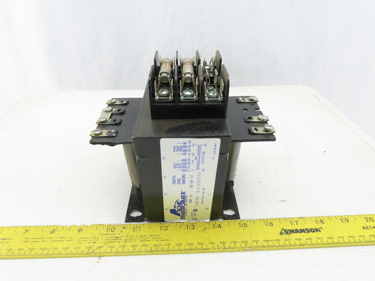 Acme Transformer TA-2-81215-F3 Transformer 500VA 230/460 Pri 110/115/120 Sec