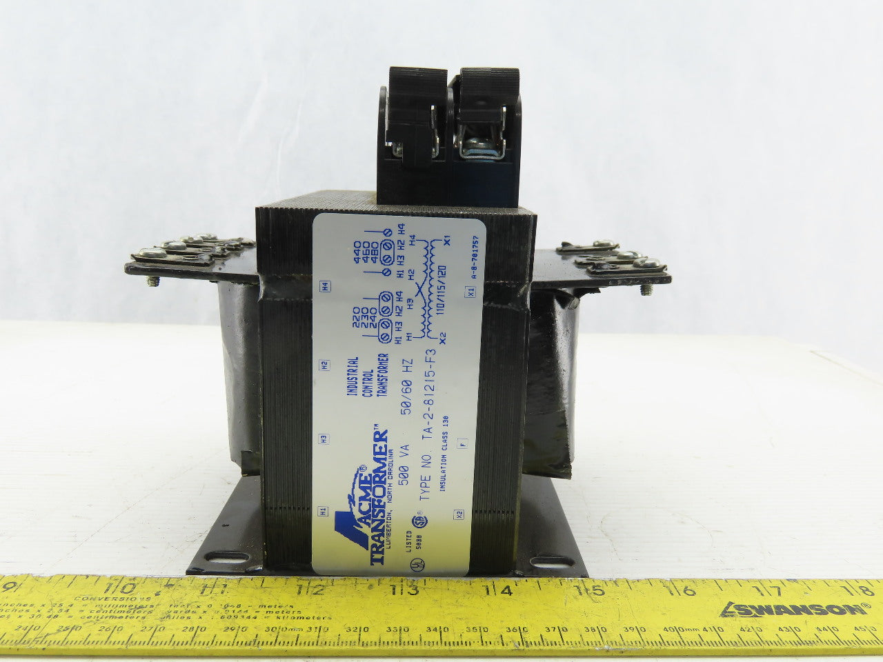 Acme Transformer TA-2-81215-F3 Transformer 500VA 230/460 Pri 110/15/120 Sec