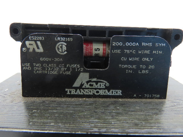 Acme Transformer TA-2-81215-F3 Transformer 500VA 230/460 Pri 110/15/120 Sec