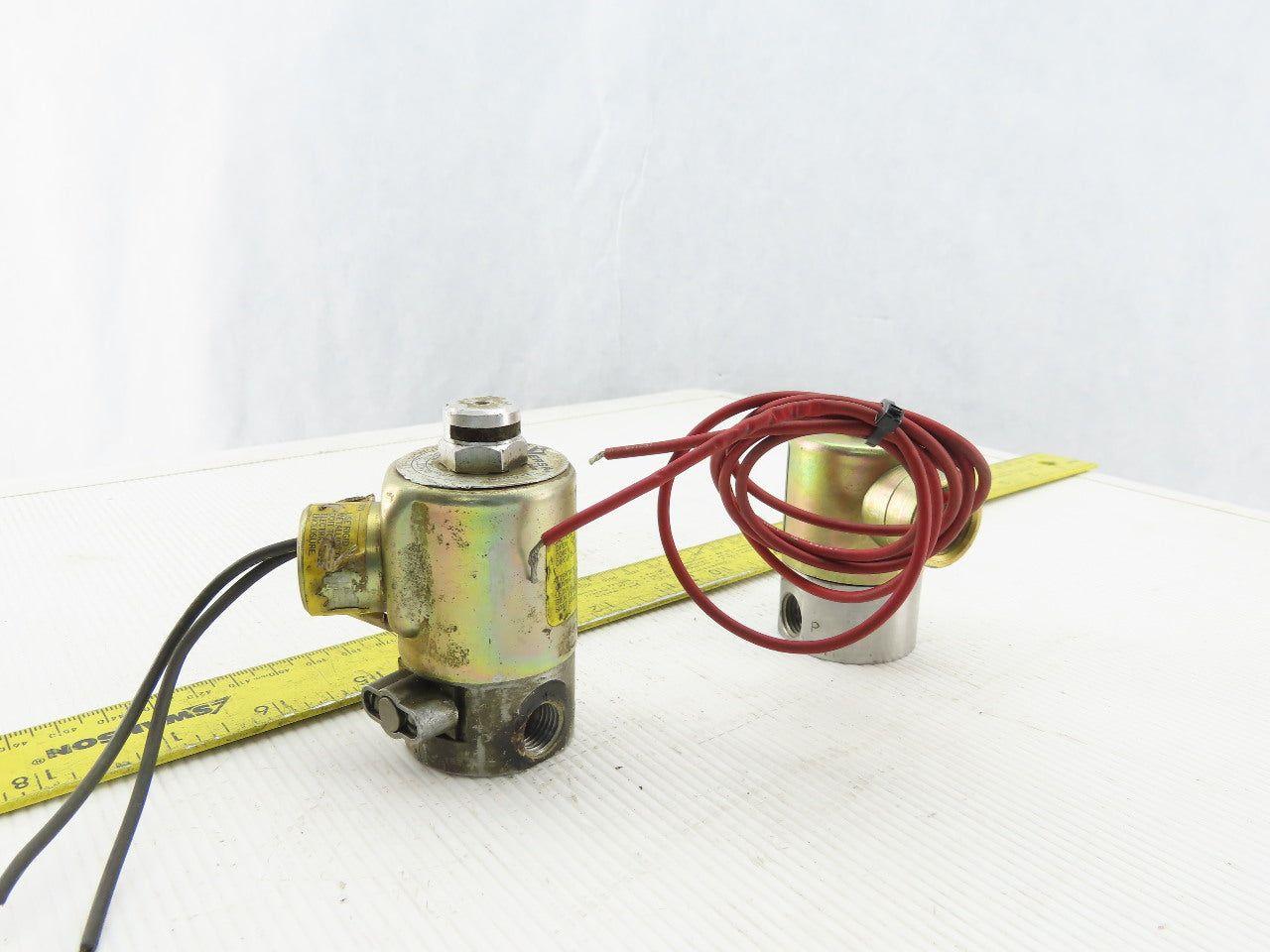 Skinner V53LB2100 120V Solenoid Operated Valve 1/4" Ports Lot Of 2