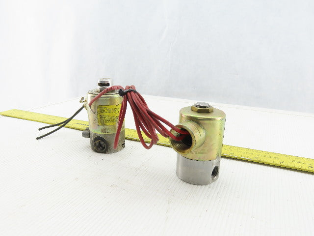 Skinner V53LB2100 120V Solenoid Operated Valve 1/4" Ports Lot Of 2