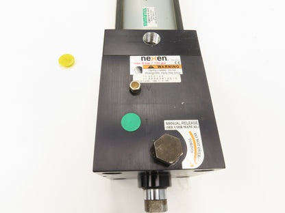 Numatics F2AR-41A3E-ANX2 Pneumatic Air Cylinder 4" Bore 41" Stroke Nexen Rod Lock
