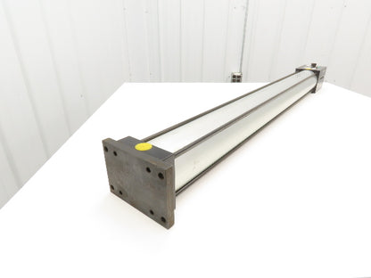 Numatics F2AR-41A3E-ANX2 Pneumatic Air Cylinder 4" Bore 41" Stroke Nexen Rod Lock