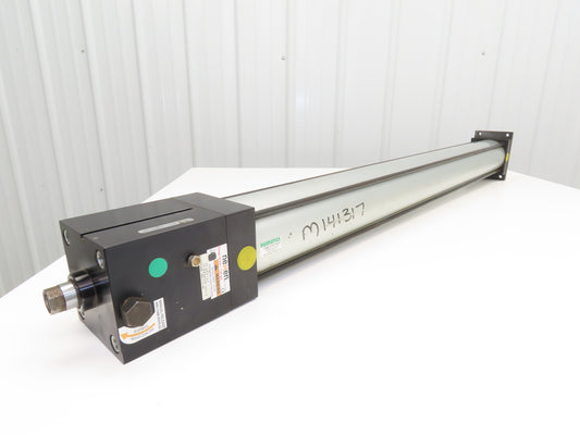 Numatics F2AR-41A3E-ANX2 Pneumatic Air Cylinder 4" Bore 41" Stroke Nexen Rod Lock