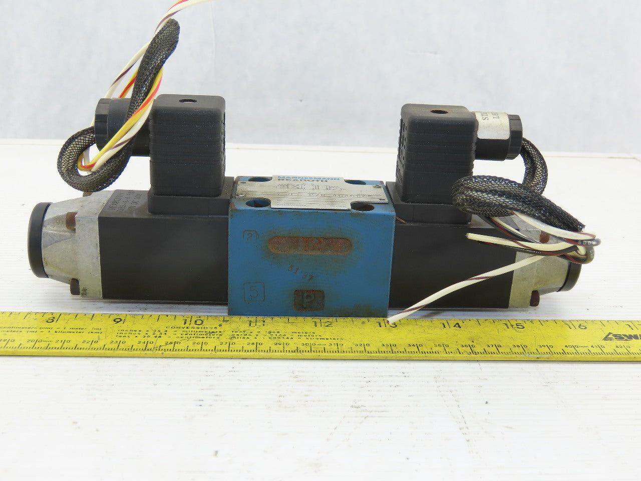 Rexroth 4640865 4/3 Position Double Solenoid  Valve 48VDC