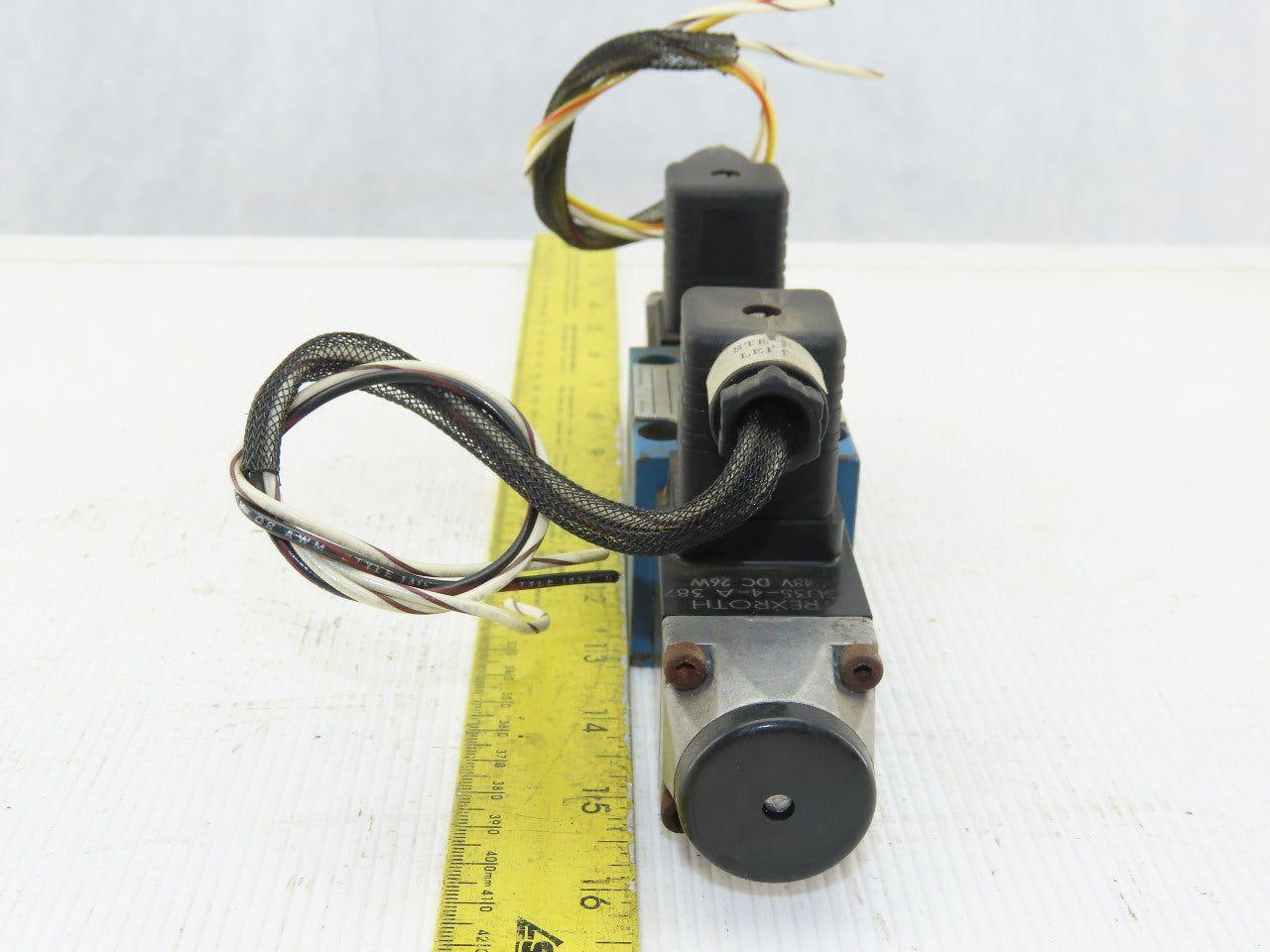 Rexroth 4640865 4/3 Position Double Solenoid  Valve 48VDC