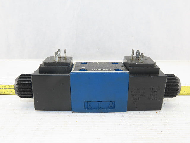 Bosch 081WV06P1V1005WS 4/3 Position 4500PSI Solenoid Hydraulic Valve 115V Coil