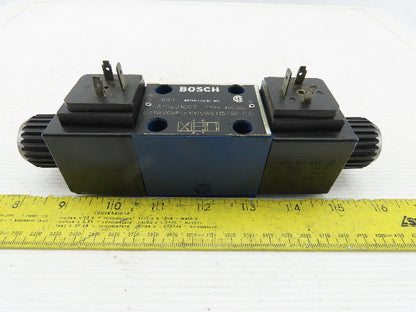 Bosch 081WV06P1V1005WS 4/3 Position 4500PSI Solenoid Hydraulic Valve 115V Coil