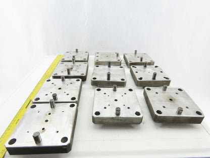 EDM Tooling 5"x5"x1" Aluminum Adapter Plate Lot of 10