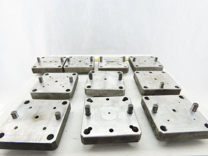 EDM Tooling 5"x5"x1" Aluminum Adapter Plate Lot of 10