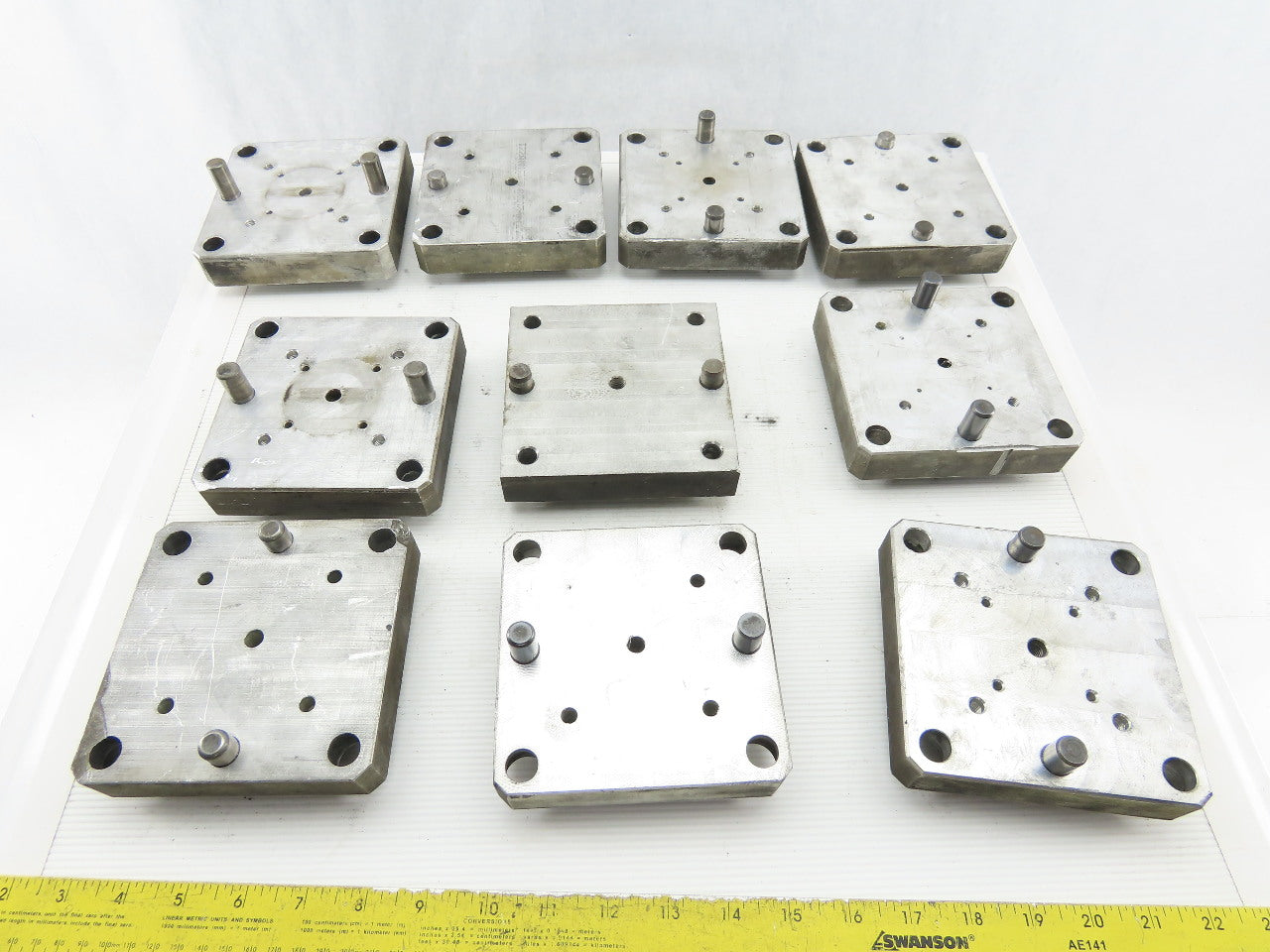EDM Tooling 5"x5"x1" Aluminum Adapter Plate Lot of 10
