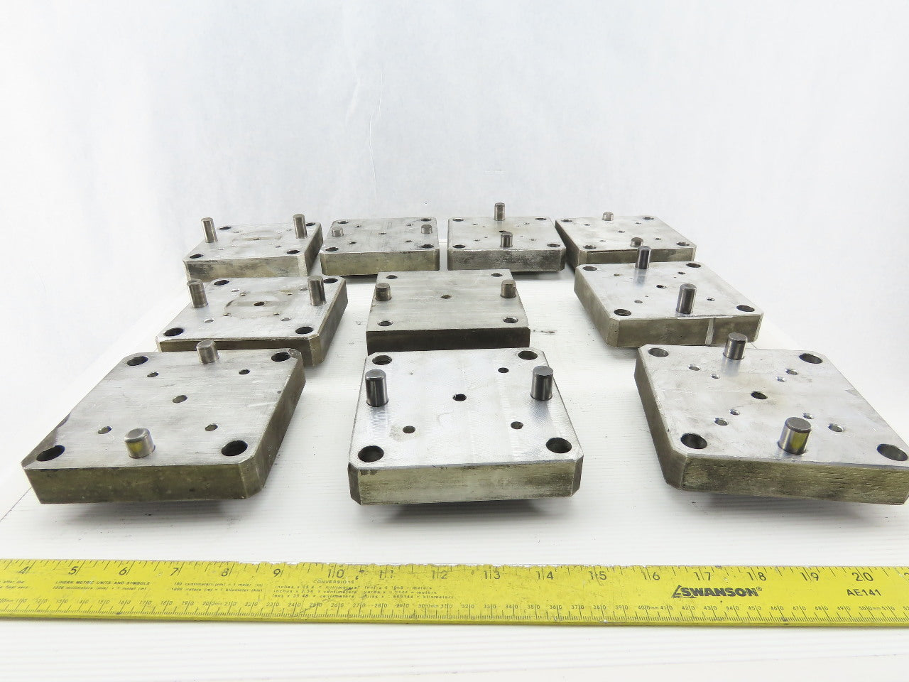 EDM Tooling 5"x5"x1" Aluminum Adapter Plate Lot of 10