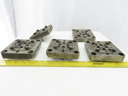 EDM Tooling 5"x5"x1" Aluminum Adapter Plate Lot of 5