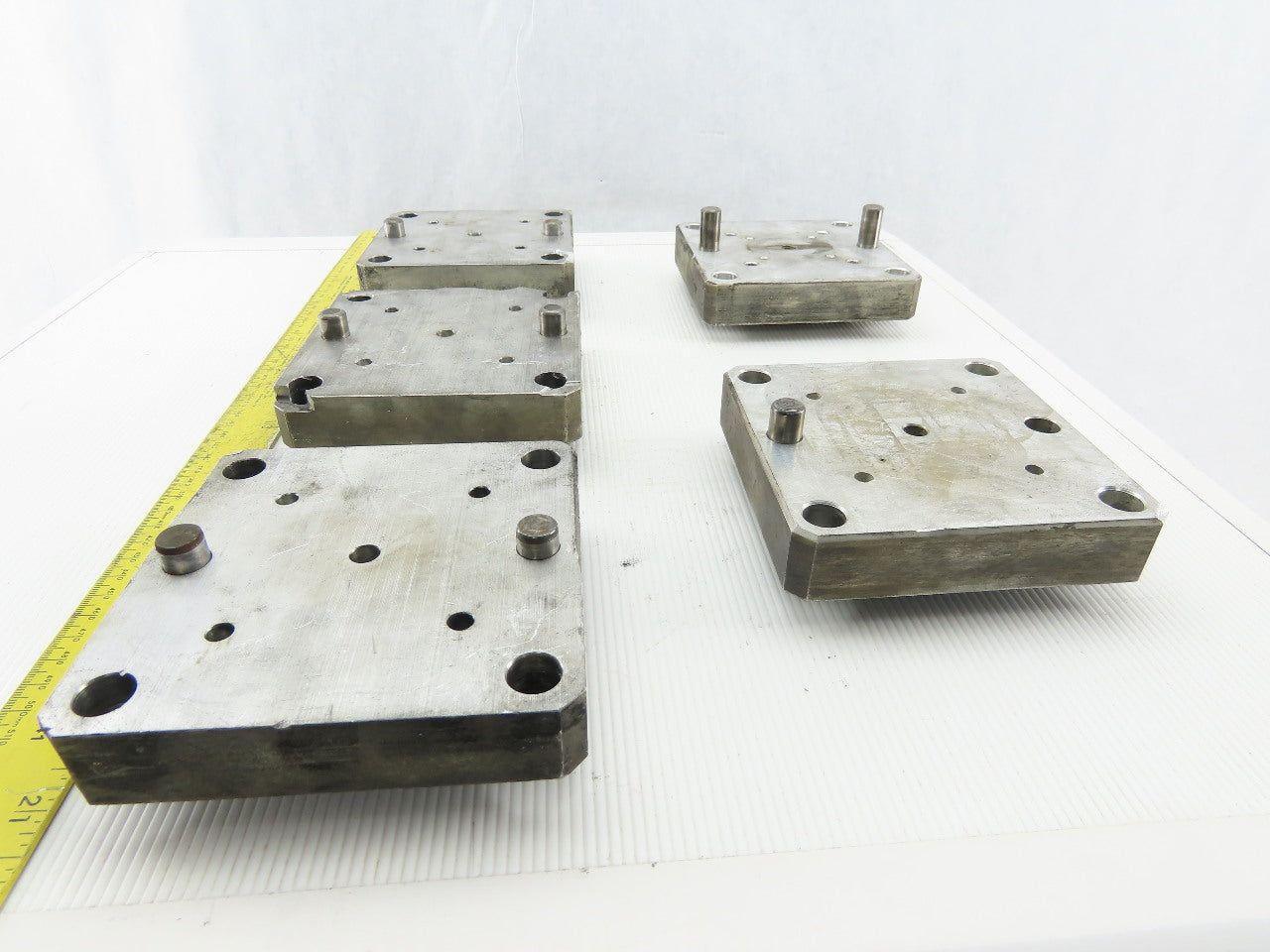 EDM Tooling 5"x5"x1" Aluminum Adapter Plate Lot of 5