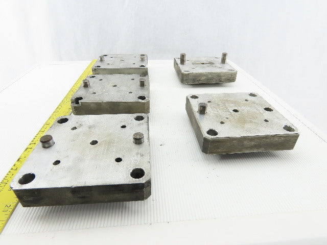 EDM Tooling 5"x5"x1" Aluminum Adapter Plate Lot of 5