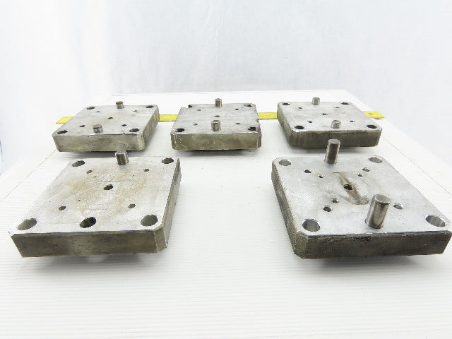 EDM Tooling 5"x5"x1" Aluminum Adapter Plate Lot of 5