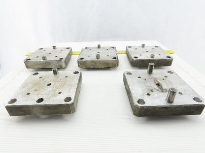 EDM Tooling 5"x5"x1" Aluminum Adapter Plate Lot of 5