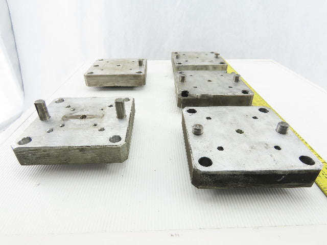 EDM Tooling 5"x5"x1" Aluminum Adapter Plate Lot of 5