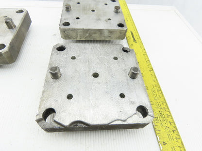 EDM Tooling 5"x5"x1" Aluminum Adapter Plate Lot of 5