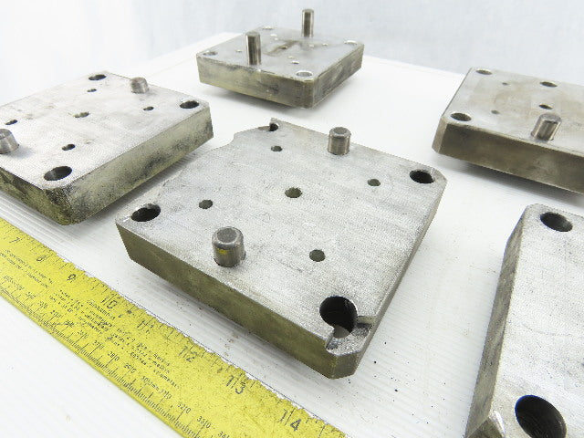 EDM Tooling 5"x5"x1" Aluminum Adapter Plate Lot of 5