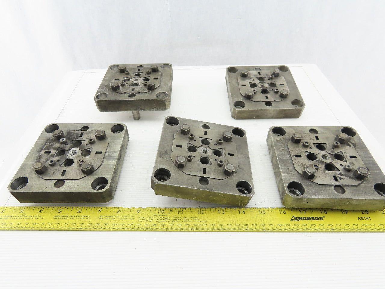 EDM Tooling 5"x5"x1" Aluminum Adapter Plate Lot of 5