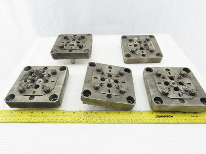 EDM Tooling 5"x5"x1" Aluminum Adapter Plate Lot of 5