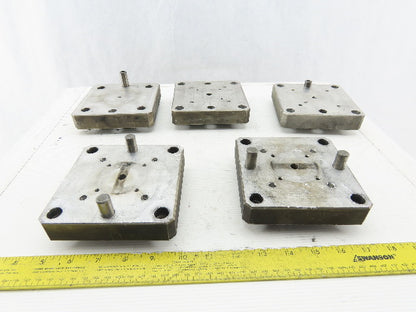EDM Tooling 5"x5"x1" Aluminum Adapter Plate Lot of 5