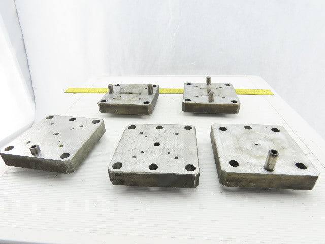 EDM Tooling 5"x5"x1" Aluminum Adapter Plate Lot of 5