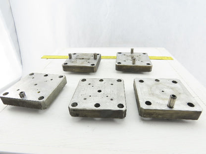 EDM Tooling 5"x5"x1" Aluminum Adapter Plate Lot of 5