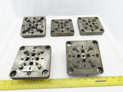 EDM Tooling 5"x5"x1" Aluminum Adapter Plate Lot of 5