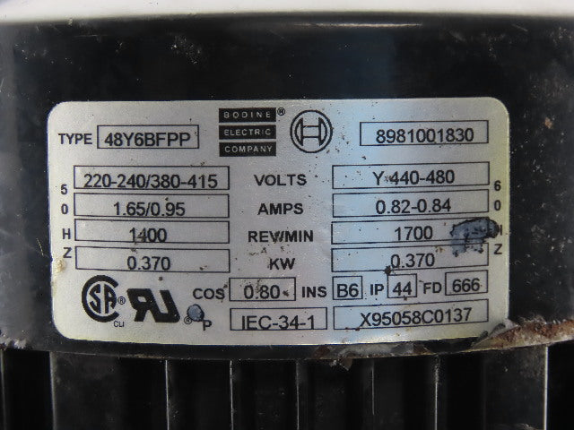 Bosch 3 842 503 069 48:1 Ratio 35RPM 0.370kW Gear Motor Conveyor Drive