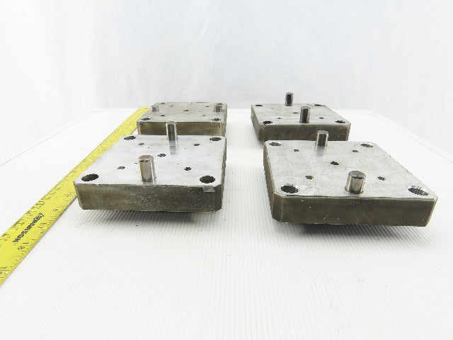 EDM Tooling 5"x5"x1" Aluminum Adapter Plate Lot of 4