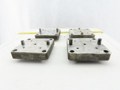EDM Tooling 5"x5"x1" Aluminum Adapter Plate Lot of 4