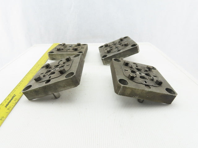 EDM Tooling 5"x5"x1" Aluminum Adapter Plate Lot of 4