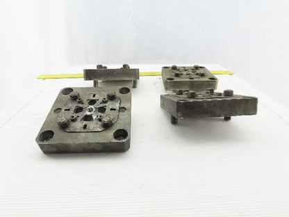 EDM Tooling 5"x5"x1" Aluminum Adapter Plate Lot of 4