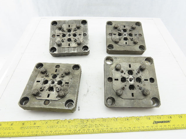 EDM Tooling 5"x5"x1" Aluminum Adapter Plate Lot of 4