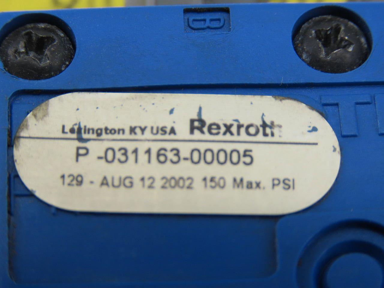 Rexroth P-031163-00005 5/2 Position Solenoid Control Valve 24V