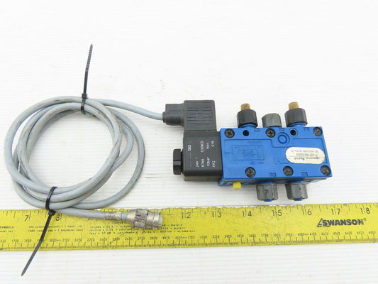 Rexroth P-031163-00005 5/2 Position Solenoid Control Valve 24V